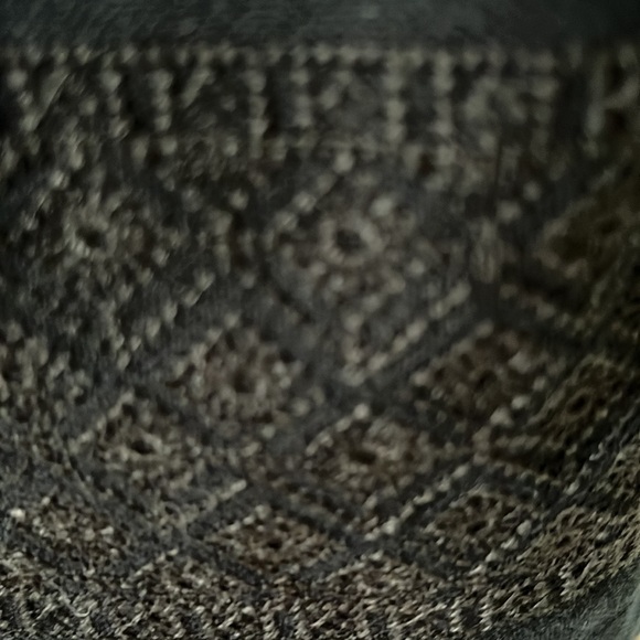 Madewell black sleeveless dress with embroidered top and bottom and designs. 4 - Picture 7 of 10